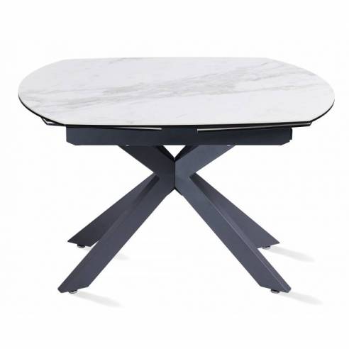 Tavolo allungabile TORRE calacatta 120(178)x90x78h