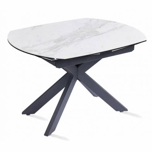 Tavolo allungabile TORRE calacatta 120(178)x90x78h