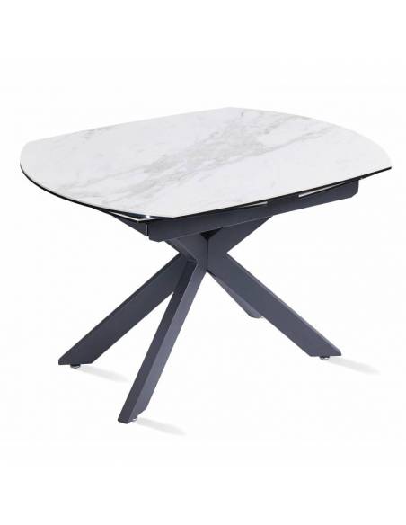 Extendable dining table TORRE calacatta 120(178)x90x78h