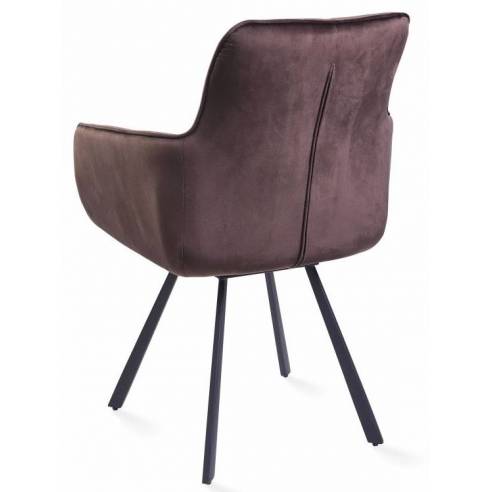 Armchair LIVIA dark brown