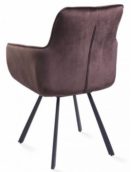 Armchair LIVIA dark brown