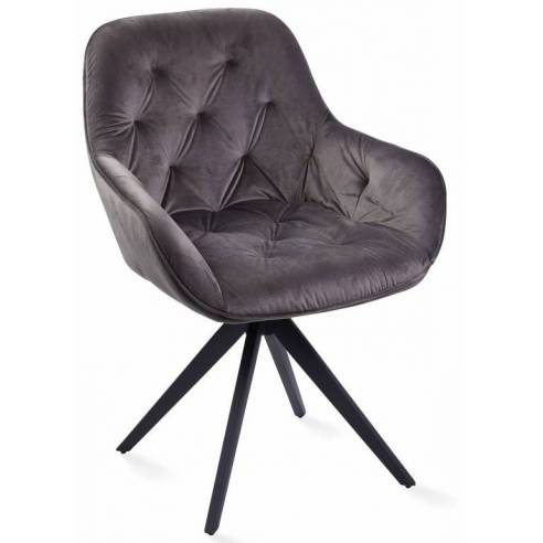 Armchair MOON dark grey