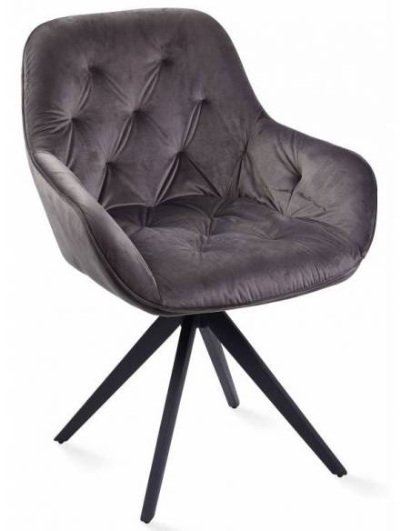 Armchair MOON dark grey