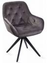 Poltrona girevole MOON grigio scuro