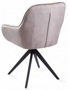 Poltrona girevole MOON grigio chiaro