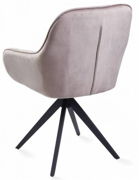 Poltrona girevole MOON grigio chiaro