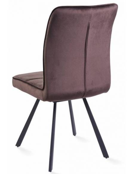 Dining chair VIA dark brown