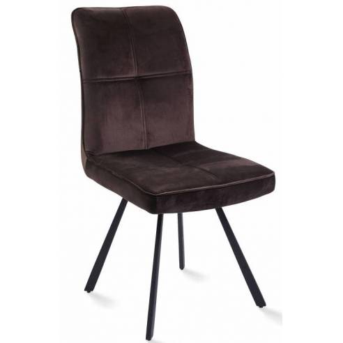Dining chair VIA dark brown