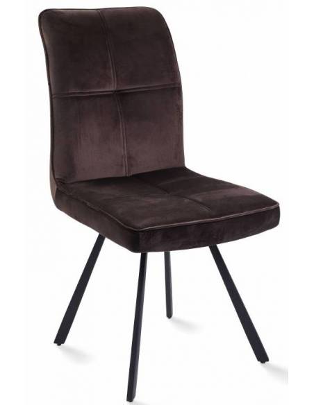 Dining chair VIA dark brown