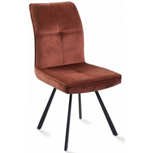 Sedia girevole VIA VIC rame