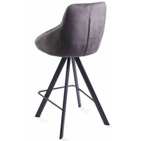 Counter chair ALUMNA dark grey