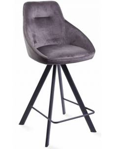 Counter chair ALUMNA dark grey