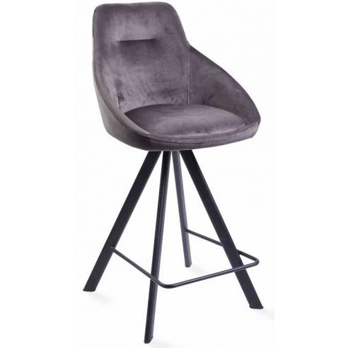 Counter chair ALUMNA dark grey