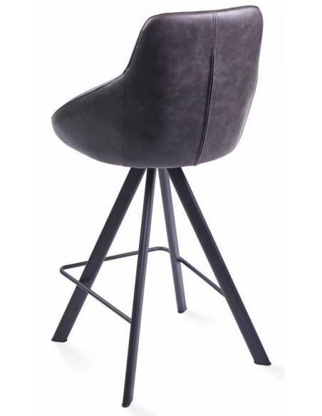 Counter chair ALUMNA dark grey