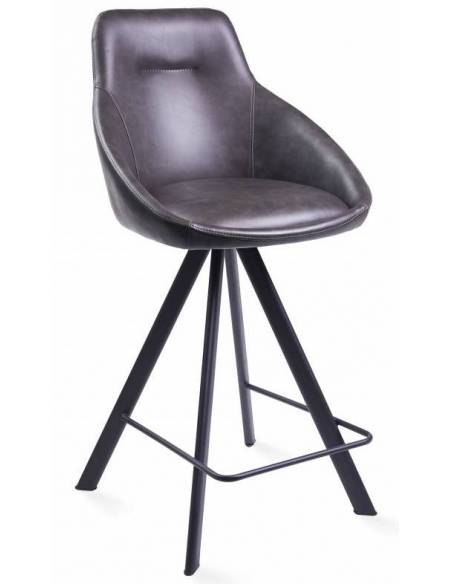 Counter chair ALUMNA dark grey