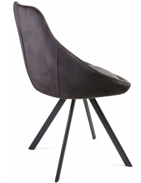 Sedia girevole ALUMNA grigio scuro