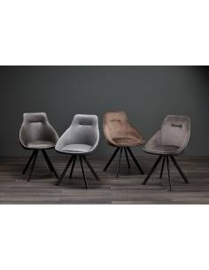Sedia girevole ALUMNA grigio scuro