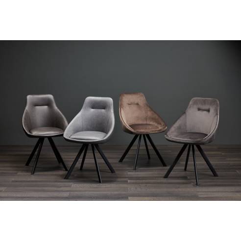 Dining chair ALUMNA dark grey