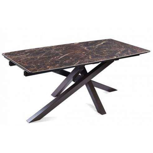 Extendable dining table ARTISTICO dark...