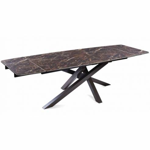 Extendable dining table ARTISTICO dark...