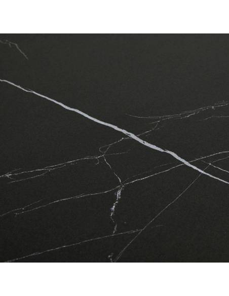 Extendable dining table ARTISTICO black marquina 180(260)x90x75h