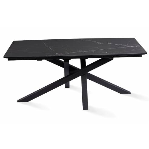 Extendable dining table ARTISTICO black...