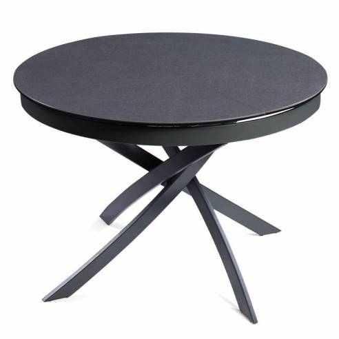 Tavolo allungabile FIORE grigio scuro...