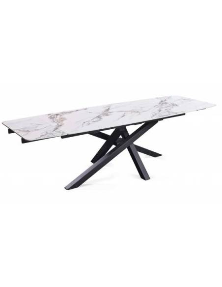 Extendable dining table ARTISTICO butterfly onyx 180(260)x90x75h