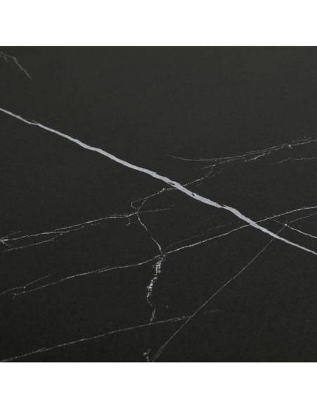 Dining table ARNO black marquina Ø89x76h