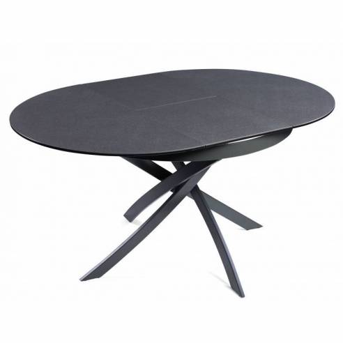 Tavolo allungabile FIORE grigio scuro...