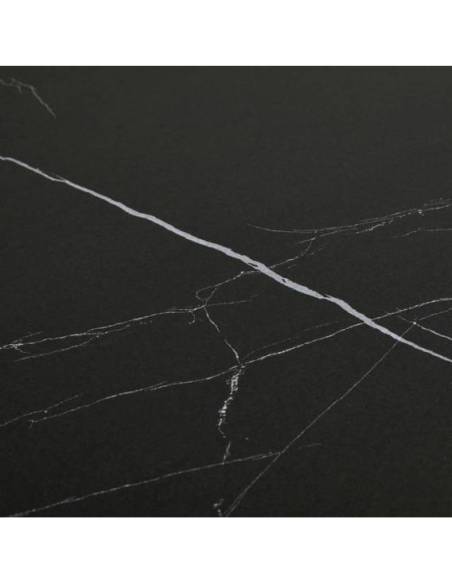 Coffee table GINO Ø80 black marquina