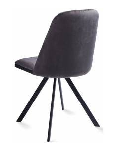 Sedia girevole ROUND grigio scuro