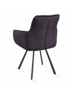 Poltrona girevole LIVIA VIC grigio scuro