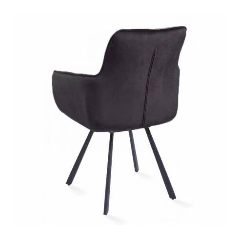 Poltrona girevole LIVIA VIC grigio scuro