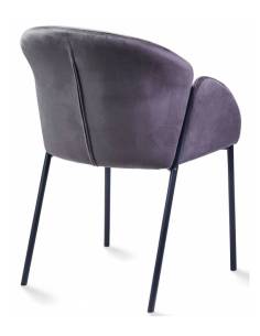 Poltrona girevole MONNA grigio-marrone
