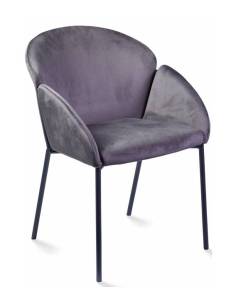 Poltrona girevole MONNA grigio-marrone