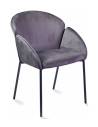 Poltrona girevole MONNA grigio-marrone
