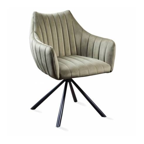 Poltrona girevole MILAN VIC verde muschio