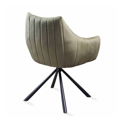 Poltrona girevole MILAN VIC verde muschio