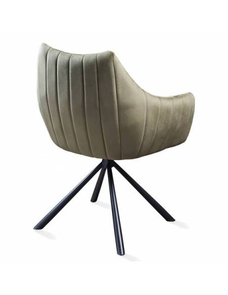 Poltrona girevole MILAN VIC verde muschio