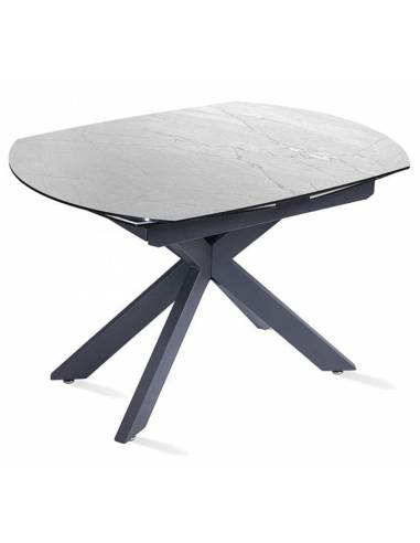 Extendable dining table TORRE mat grey...