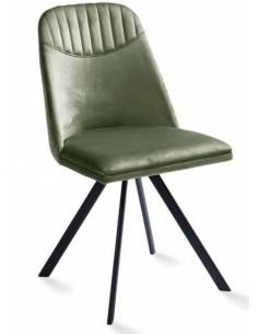 Dining chair ROUND moss green