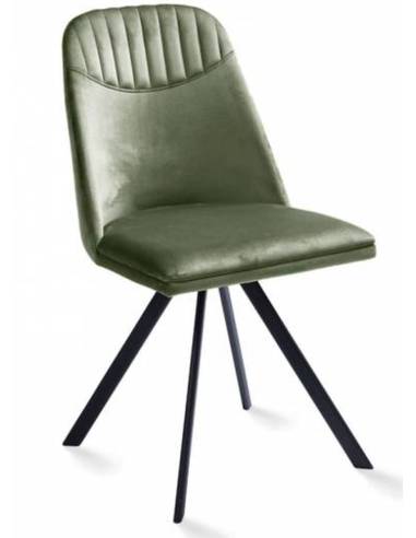 Dining chair ROUND moss green