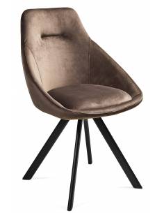 Sedia girevole ALUMNA marrone