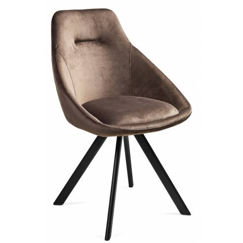 Sedia girevole ALUMNA marrone