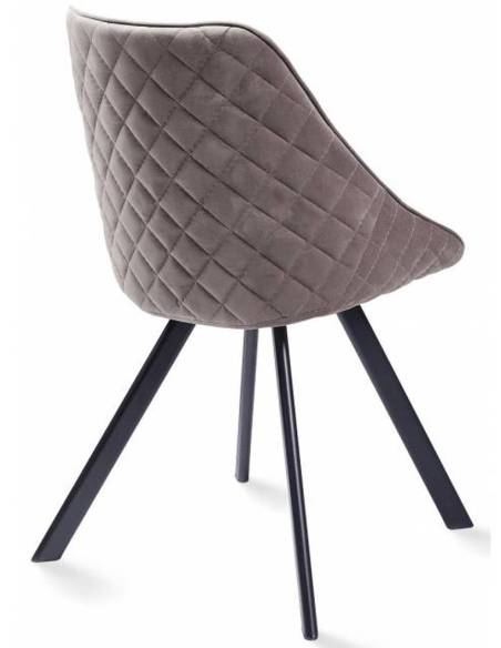 Sedia girevole RUBY VIC marrone chiaro