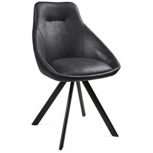 Dining chair ALUMNA dark grey