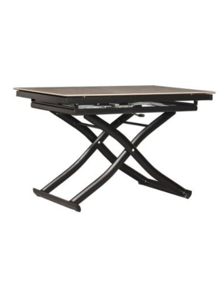 Tavolino trasformabile BERGAMO 120x200 grigio chiaro