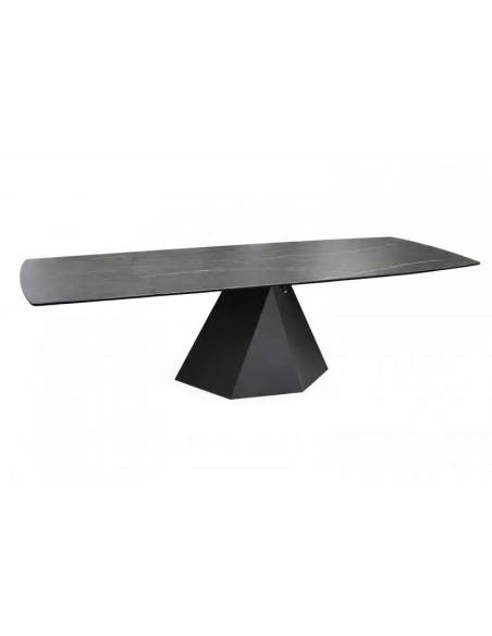 Extendable dining table TARUGO black 160(250)x90