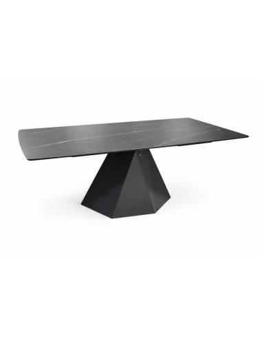 Extendable dining table TARUGO black 160(250)x90